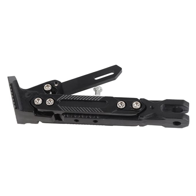 Motorfiets Accessoires Gemodificeerd CNC Verstelbare Tripod Kickstand Voet Zijsteun Stand zwart