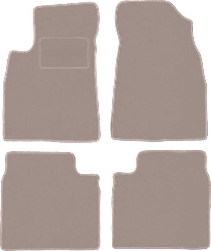 Beige velours matten voor: Kia Opirus sedan (2002-2011)