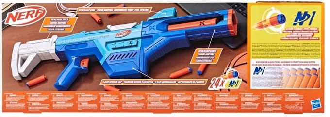 NERF N Series Shadow Storm - Inclusief 24 Nerf N1 Darts - Speelgoedblaster