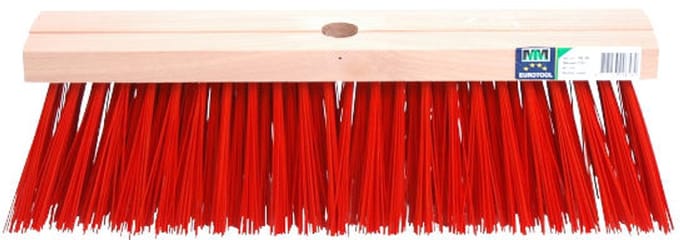 MM Eurotool Stadsbezem FSC met harde rode kunstvezels | 41 cm