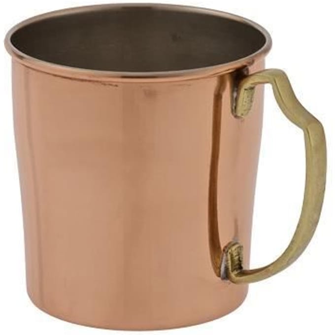 Chope à bière 0,55 L cuivre-étain artisanale, handgefertigt élégante marron