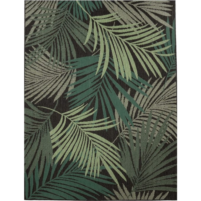 Binnen- en buitenkleed Ostenza zwart 80x150 cm
