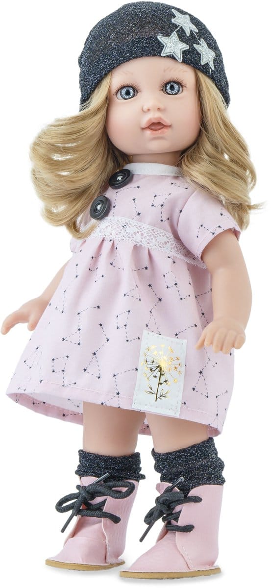 Marina - Pau pop Petit Soleil Carol 30cm - speelgoedpop multicolor.