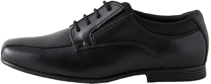 Next - Jongens - Leren vetersschoenen voor school - Zwart