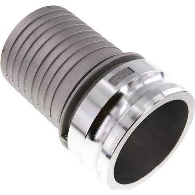 Camlock DN 90 (4'') Koppeling Aluminium met slangpilaar (100 mm) Type E MIL-C-27487