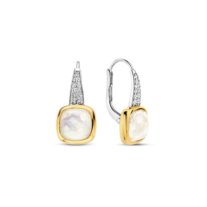 TI SENTO Dames Oorbellen - 925 zilver - Parelmoer - 7969MW