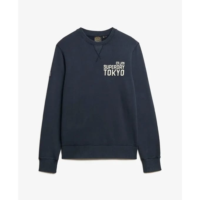 Superdry - Workwear sweatshirt met applicatie - Heren - Truien