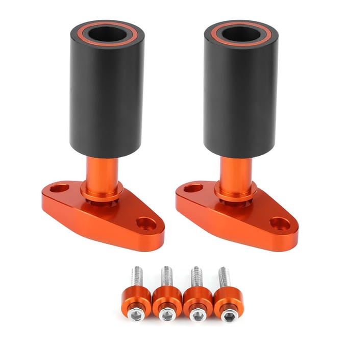 Motorfiets CNC Frame Sliders Anti-Crash CNC Aluminiumlegering Pad Valbeschermer black