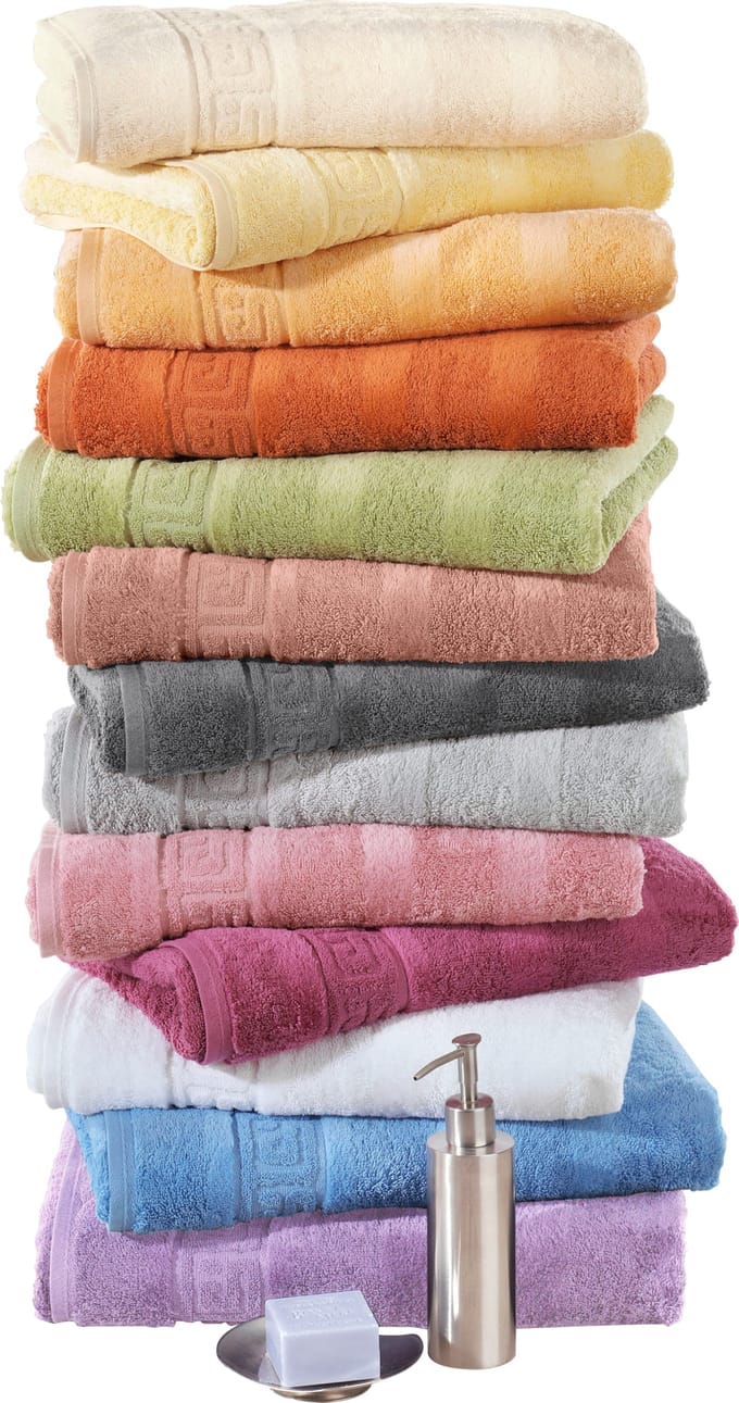 CAWÖ Noblesse Uni Badhanddoek - Zilver - 50x100