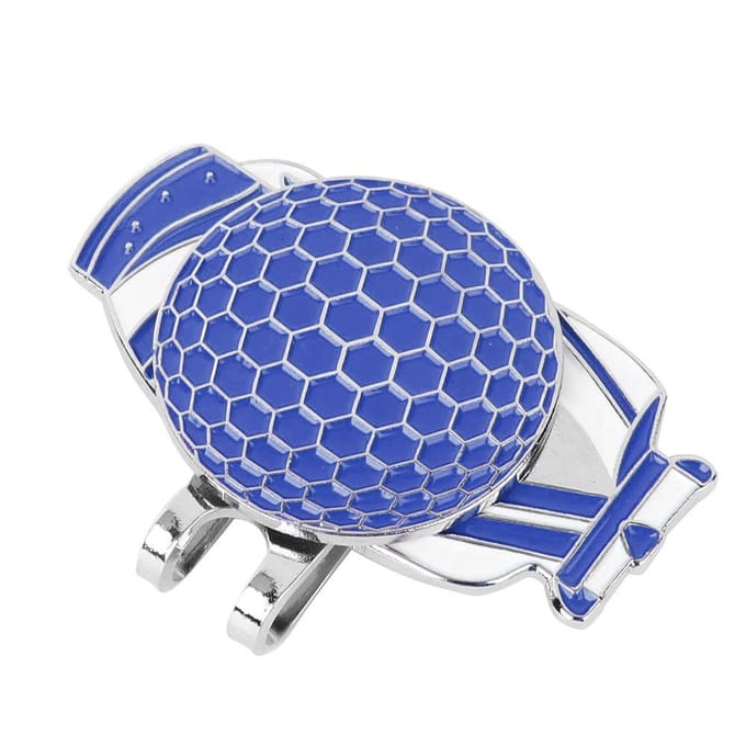 Draagbaar Lichtgewicht Golfbal Markeringstool Metalen Hoedclip Marker Oefen Accessoireblauw