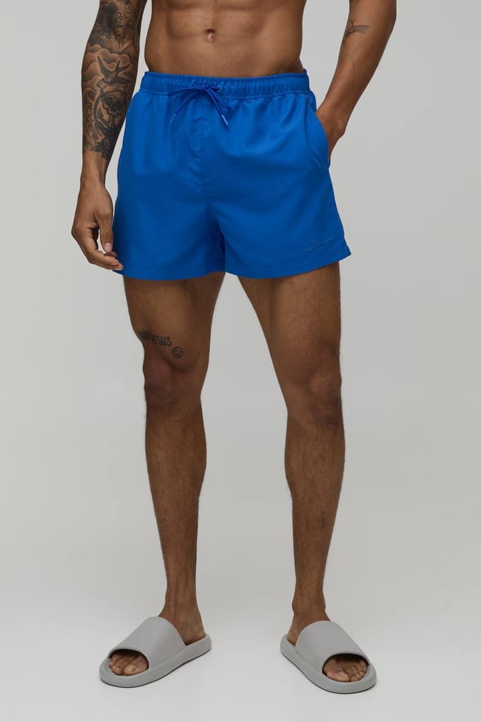 Short Length BM Autograph Swim Short | Navy | Size Small