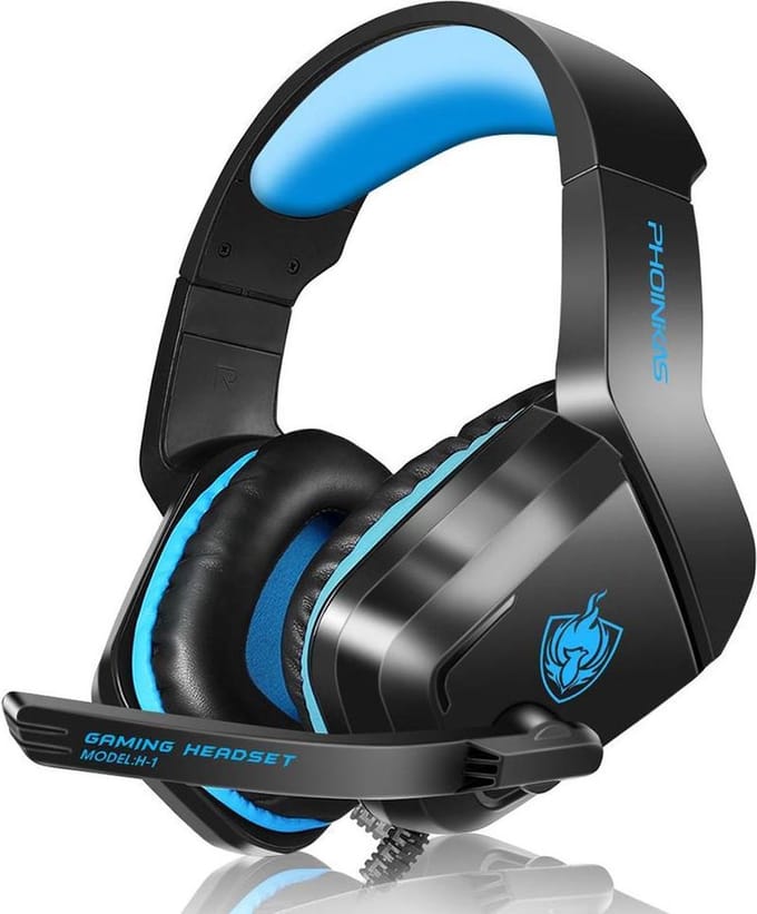 Gaming Headset met Noise-Cancelling Microfoon, Over Ear Koptelefoon