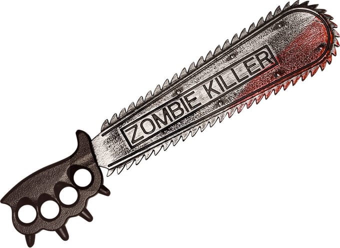 Boland - Kettingzaag 'Zombie killer' - Wapen - Halloween accessoire - Decoratie - Horror - Carnaval - Themafeest