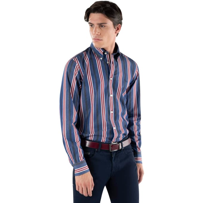 Harmont & Blaine blauwe shirts