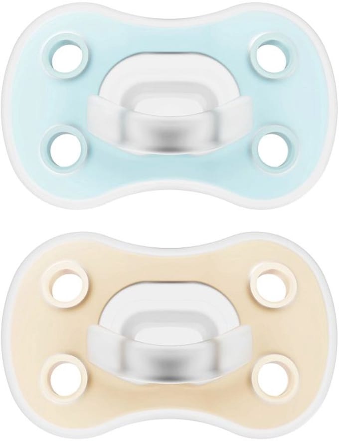 Dr. Brown's Symmetrische fopspeen fase 1 | blue & cream 2-pack