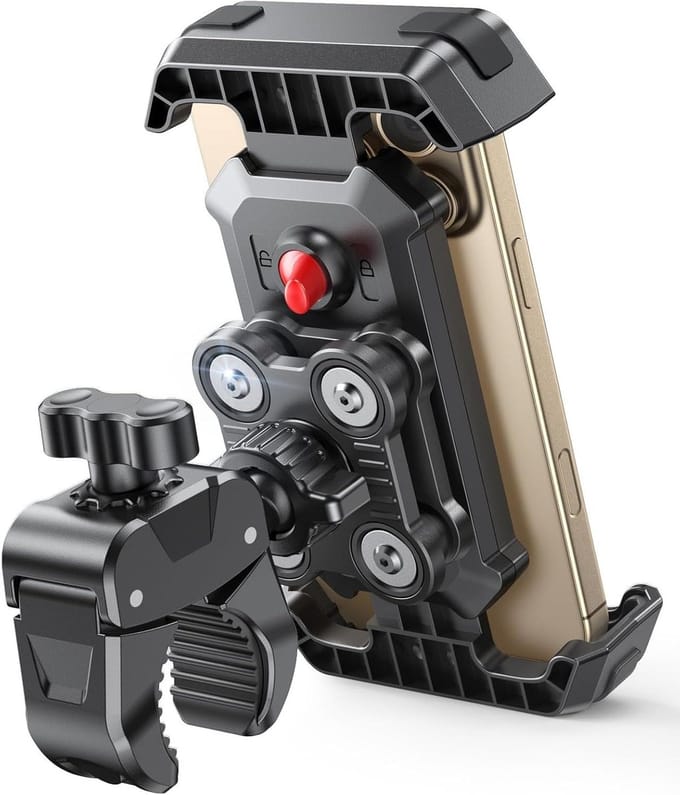 Telefoonhouder Motorfiets voor iPhone Fiets Telefoonhouder 360° Rotatie