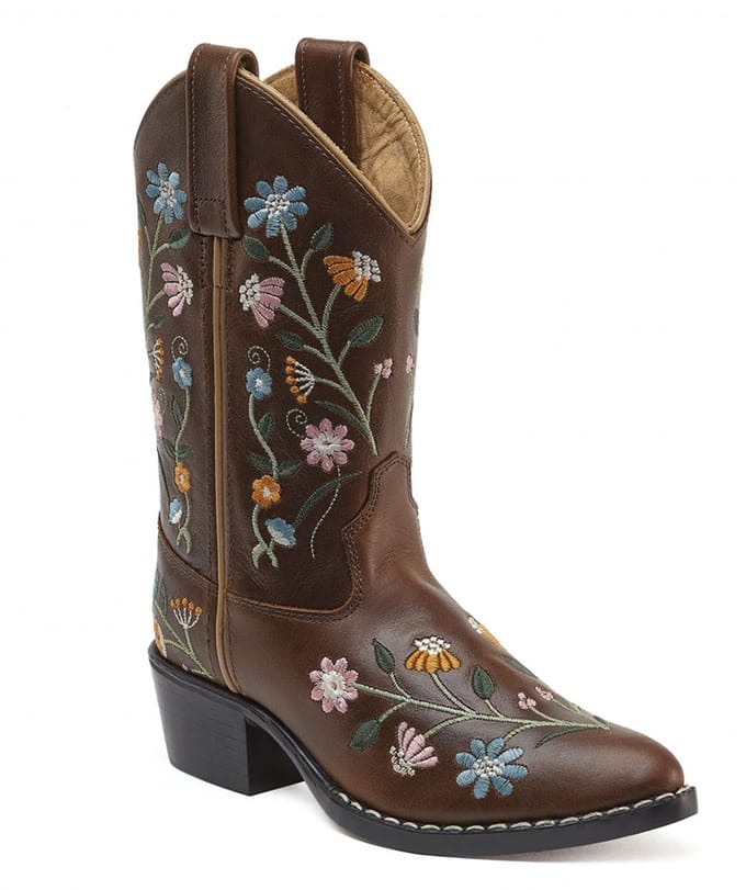 Bootstock Bouquet Dark Brown Cowboylaarzen - Kinderen - Bruin - Leer