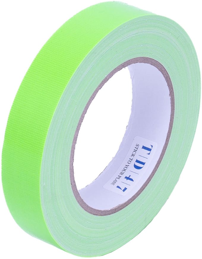TD47 Gaffa Tape 25mm x 25m Fluor Groen