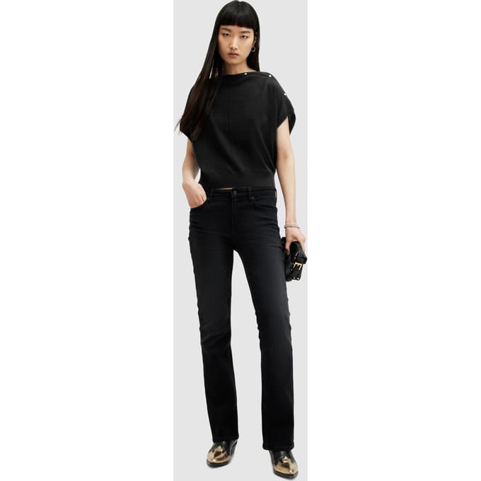 AllSaints Eli Sleeveless Top Black Taglia: XS | Maglioni a maglia Outlet | Donna | Nero