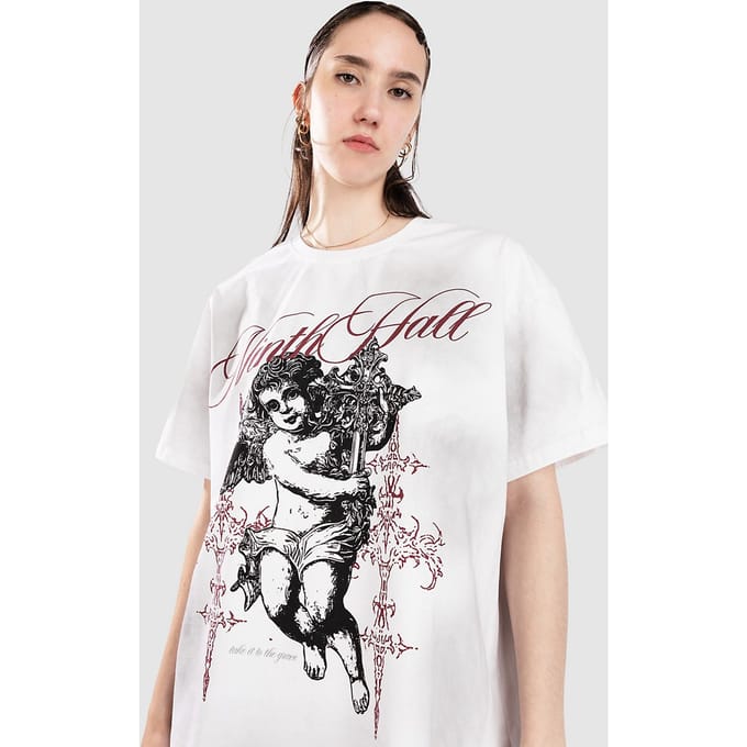 Ninth Hall Maeve Angel Boxy T-Shirt wit