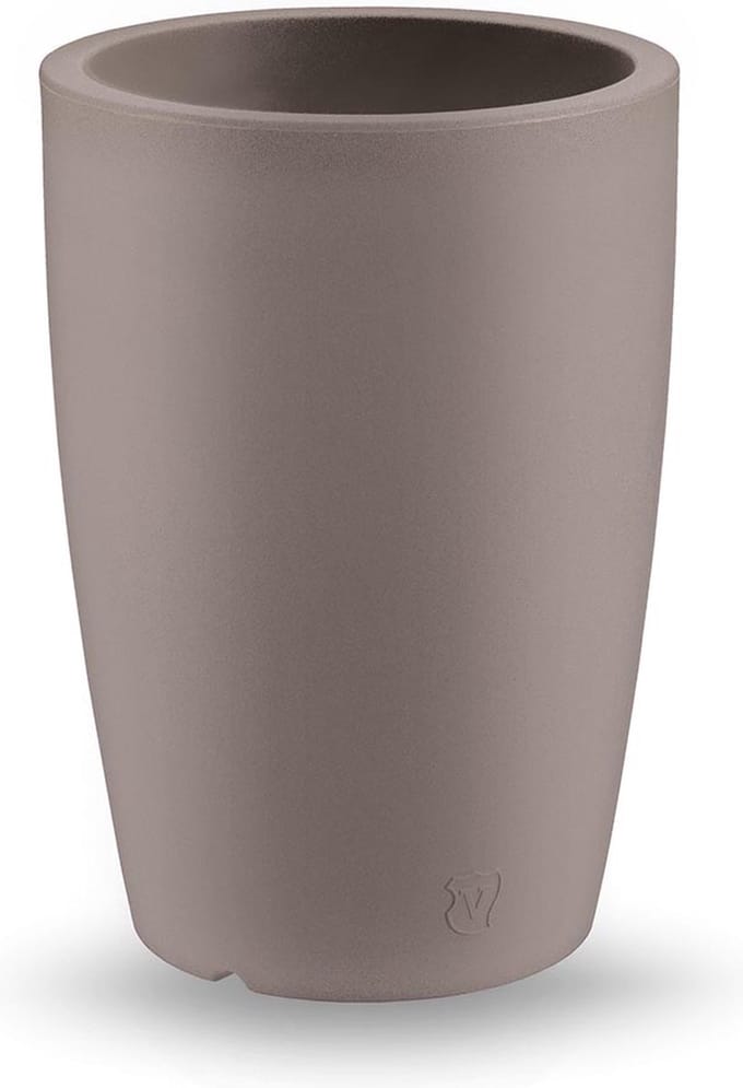 VECA - Bloempot Genesis, rond, H50 cm, taupe