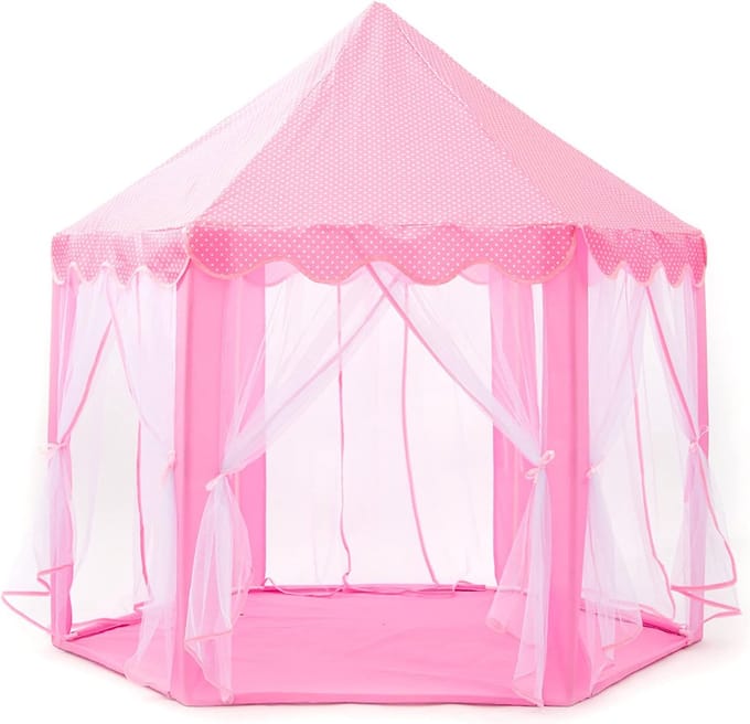Springos Tent - Pop-up Tent - Speelgoed - Speeltent - Roze