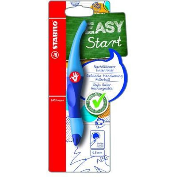 STABILO EASYoriginal - Ergonomische Rollerball - Rechtshandig - Blauwe Inkt - Navulbaar - Blauw