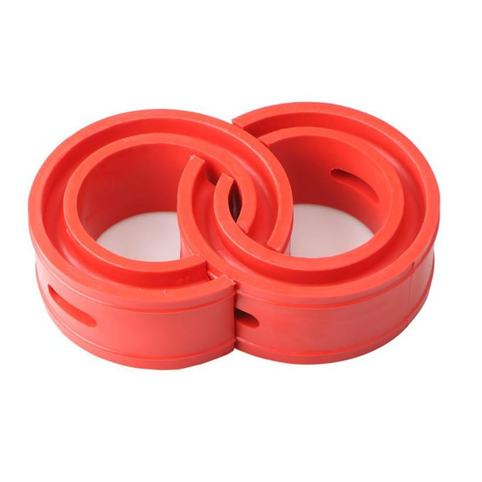 2 Stuks Auto Spiraalveer Buffer Anti Vibratie Universele Veer Bumper Kussen voor Auto's E red