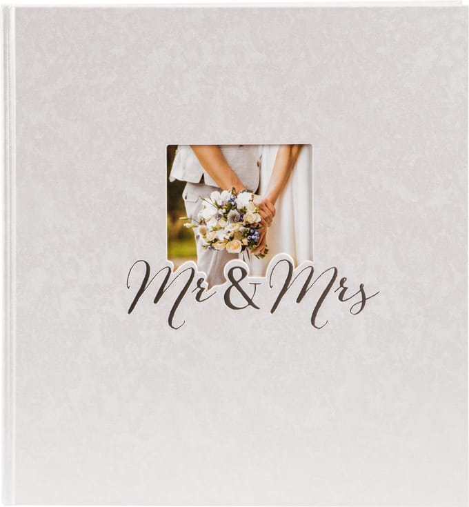 Goldbuch GOLDBUCH - Mr. & Mrs. trouwalbum 30x31 08388 Fotoalbum (b x h) 30 cm x 31 cm Crème 60 bladzijden
