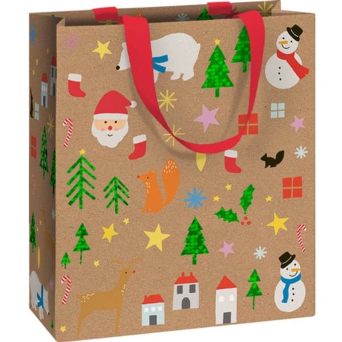 stewo kerst geschenktasje rob, formaat 18 x 8 x 21 cm