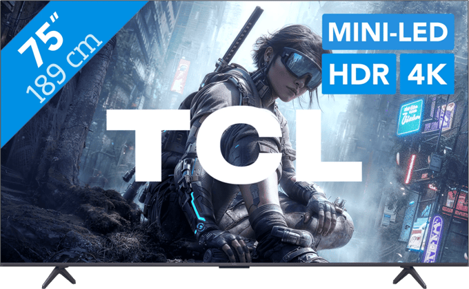 TCL 75T8D - 75 inch - 4K QD-MiniLED - 2026 - Smart TV