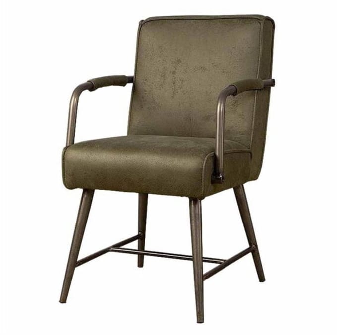 Tower Living Belmonte Armstoel - fabric Cherokee 13 green