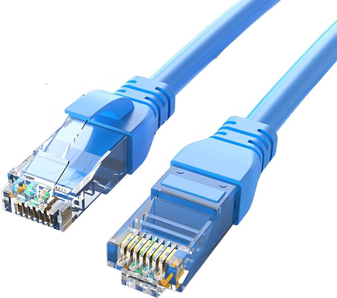 Rainbecom - Internetkabel 2 meter - CAT6 - Patchkabel – UTP CCA - Kabel - Ethernet Kabel - RJ45 - LAN Cable – Netwerkkabel - Blauw