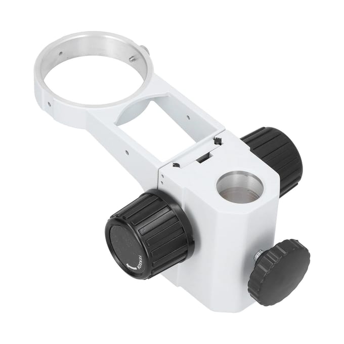76mm Microscoop Verstelbare Focusbeugel voor Trinoculaire Binoculaire Stereomicroscoop 32mm Kolom white