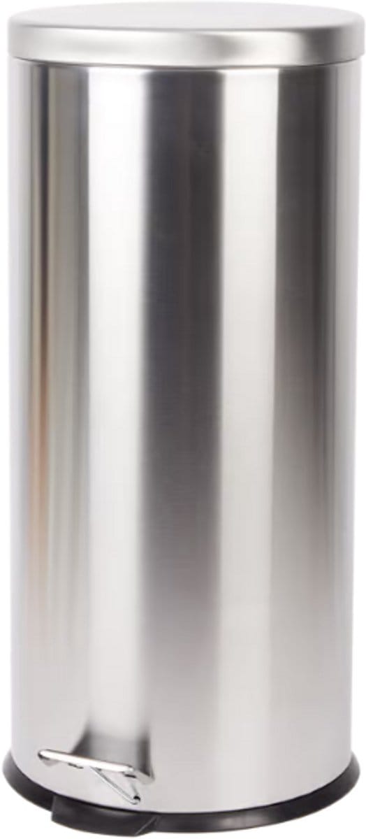 Pedaalemmer 30 liter Grijs - Prullenbak - Afvalemmer - 32 x 46 x 77 cm