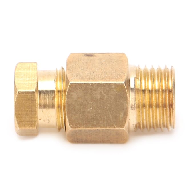 Messing Rechte Blok Connector Adapter voor Pijpverbinding Elbow Oil Pipe Fitting PD610