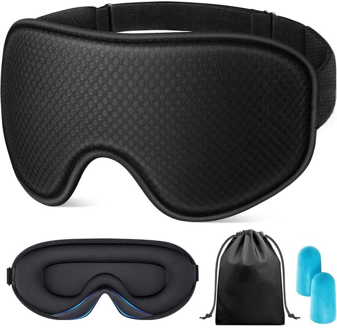 Slaapmasker voor Mannen en Vrouwen - 100% Verduisterend - 3D Ergonomisch