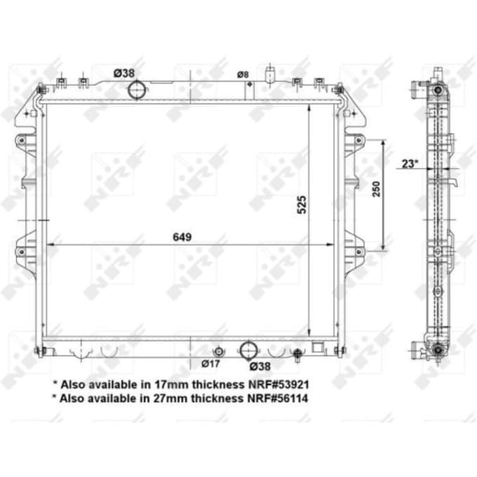 Radiator NRF 53921A