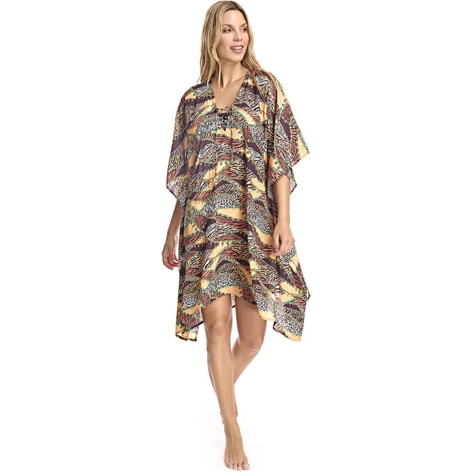 V-hals kaftan W230595 vrouw