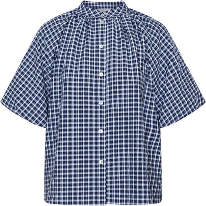 SISTERS POINT ELICE-SS3 - Dames top - Black check - Maat S