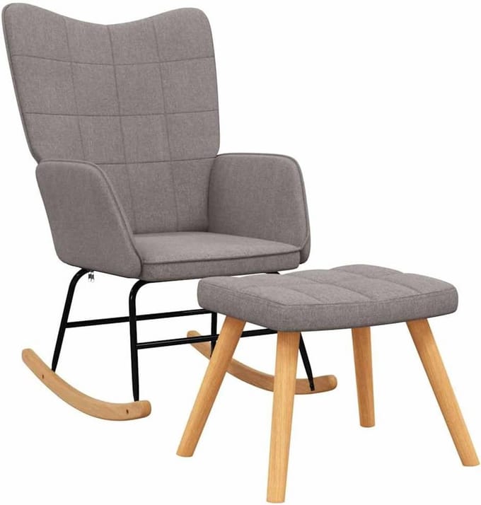 Relaxfauteuil met voetsteun - stoffen tuin hangmat