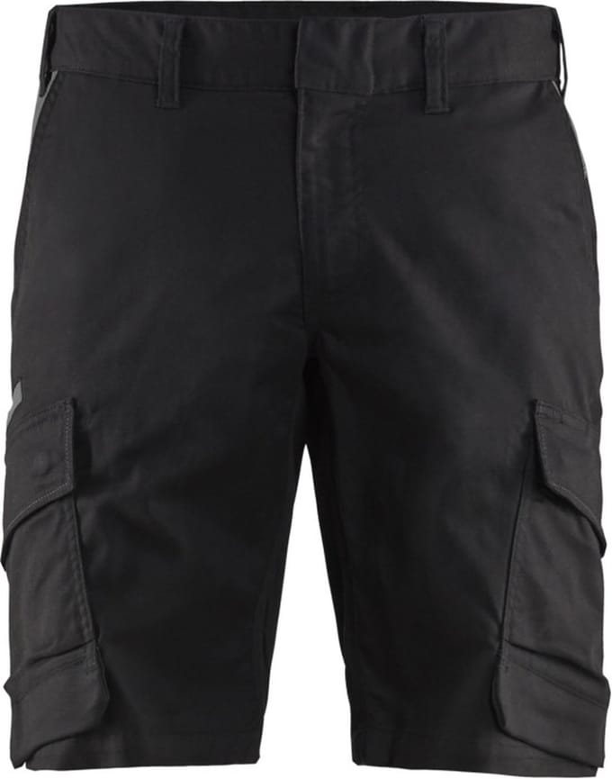 Blaklader Industrie short met stretch 1446-1832 - Zwart/Donkergrijs - C44