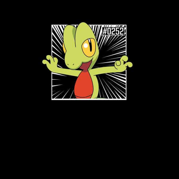 Pokemon Treecko Men's T-Shirt - Black - S