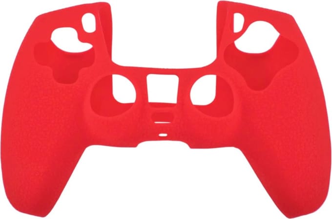 Silicone Hoes / Skin geschikt voor Playstation 5 - PS5 DualSense Controller Rood