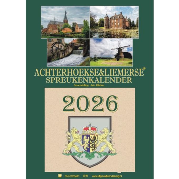 Achterhoekse & Liemerse Spreukenkalender 2026 - Arie Ribbers