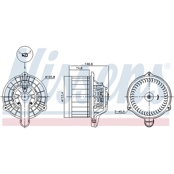 Interieurventilator NISSENS 87564