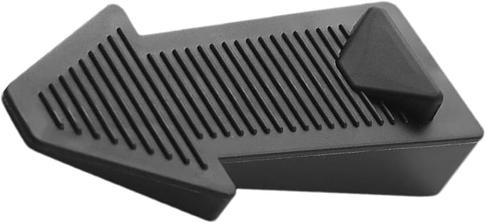 Deurstopper Wig - Deurhouder Rubber - Deuren Open Houden - Antislip Bodemontwerp - 9.5 x 4.2 x 4.2 cm - Zwart