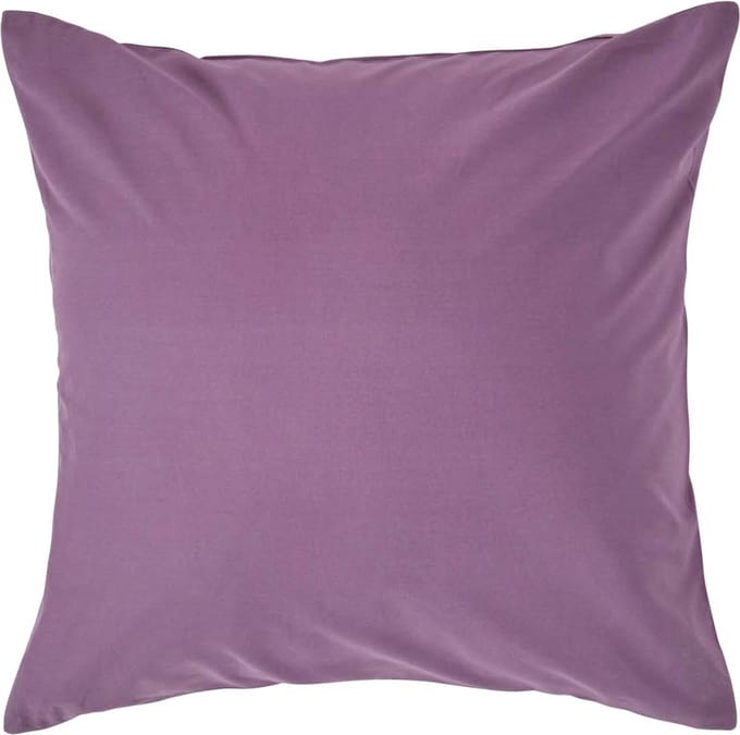 Homescapes Kussensloop 40x40 cm – Paars – 100% Egyptisch Perkal Katoen – 200 TC