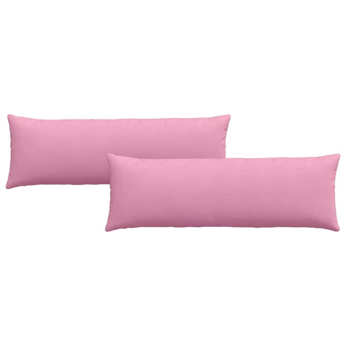 vidaXL - Zitkussens - 2 - st - Stof - Roze - 120 - x - 40 - cm