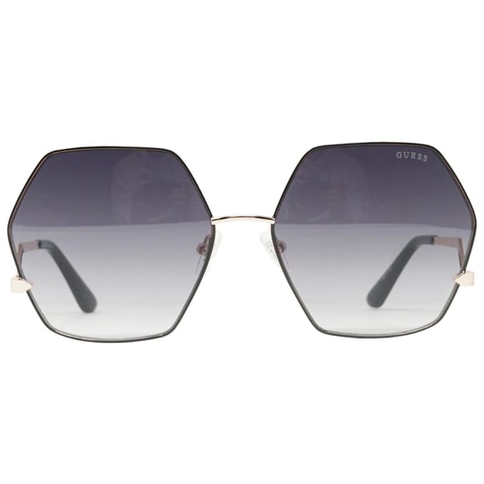 Guess Hex abstracte zwarte zonnebril